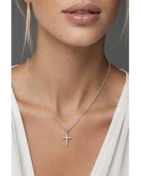 Lovii - Timeless Cross Pendant Necklace With Radiant Detailing - Lyst