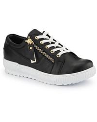 Jones Bootmaker - Padova Wide-Fit Leather Trainers - Lyst