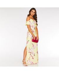 sam faiers yellow and pink batwing belted midi dress