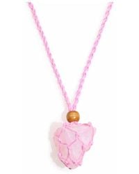 KDMD - Gemstone Necklace Cord With Adjustable Length & Boho Macrame - Lyst