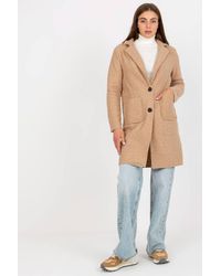 Love Lace - Unlined Buttoned Coat With Patch Pockets - Lyst