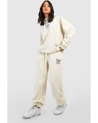 Boohoo - Dsgn Studio Back Print Overdyed Hooded Tracksuit - Lyst