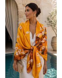 Lemon Daisy Accessories - Cassie Wedding Guest Summer Scarf Shawl - Lyst