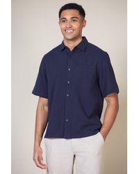 Nordam - Cotton Oversized Short Sleeve Button-up Shirt With Chest Pocket - Lyst