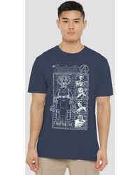 Marvel - Fantastic Four First Family & Herbie Blueprint T-Shirt, Heather - Lyst