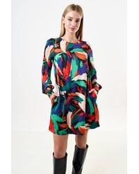 Louche - Didee Hofmann Print Long Sleeve Mini Dress - Lyst