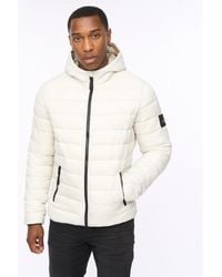 Crosshatch - Gattering Lightweight Hooded Quilted Puffer Jacket - Lyst