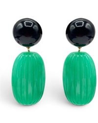 Michael Nash Jewelry - Arabella Onyx & Jade Resin Earrings - Lyst