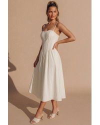 Femme Luxe - Corset Detail Strappy Midaxi Dress - Lyst