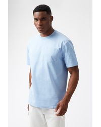 Burton - Light Blue Heavy Weight Oversized T-shirt - Lyst