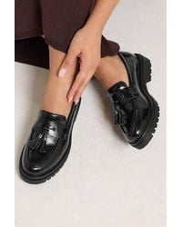 Yours - Tassel Faux Leather Loafers - Lyst