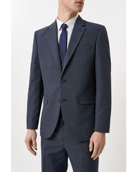 Burton - Tailored Fit Navy Overcheck Suit Jacket - Lyst