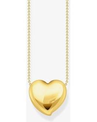 Thomas Sabo - Plated Heart Pendant Necklace Ke2276-413-39-L45V - Lyst