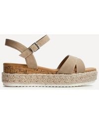 Linzi - Sarelli Wide Fit Flatform Sandals - Lyst