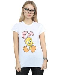 Looney Tunes - Tweety Pie Bunny Ears Cotton T-Shirt - Lyst