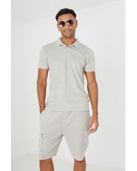 Brave Soul - 'erikson' Short Sleeve Towelling Open Collar Polo Shirt - Lyst