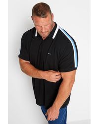 BadRhino - Striped Sleeve Polo Shirt - Lyst