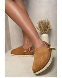 IKRUSH - Rebeca Slingback Closed Toe Clogs With Block Heel - Lyst