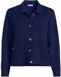 Lands' End - Cropped Knit Blazer - Lyst