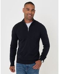 Threadbare - Funnel Neck Quarter Zip Knitted Jumper - Lyst
