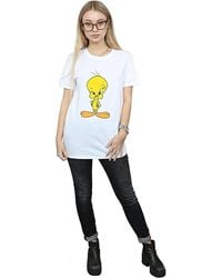 Looney Tunes - Angry Tweety Cotton Boyfriend T-Shirt - Lyst