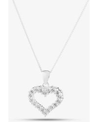 T.H.Baker - Sterling Open Heart Crystal Pendant 8.62.8584 - Lyst