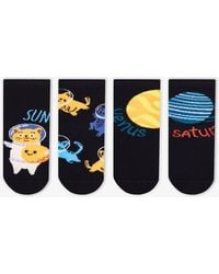 Penti - Stellar Cats Cat Pattern 2-Pack Ankle Socks - Lyst