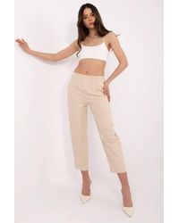Love Lace - Elegant Cigarette Trousers With High Waist - Lyst
