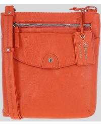 Ashwood Leather - 'Five Cb' Real Leather Cross Body Bag - Lyst