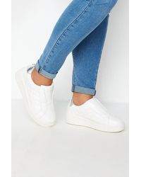 Yours - Extra Wide Fit Quilted Platform Trainers - Lyst