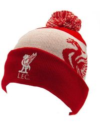 Liverpool Fc - Bobble Knitted Crest Beanie - Lyst