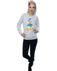 Disney - Classic Donald Duck Heather Sweatshirt - Lyst