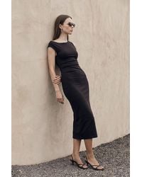 Dilvin - Sleeveless Bodycon Midi Dress - Lyst