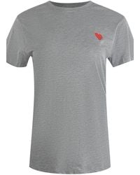 Love Moschino - Short Sleeve Round T-Shirt - Lyst