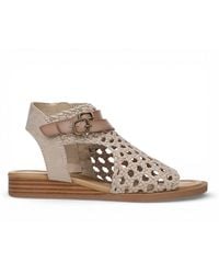 TruClothing - Weave Micro Wedge Sandals - Lyst