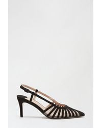 Dorothy Perkins - Wide Fit Black Darby Court Shoes - Lyst