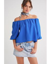 MixRay - Modal Blended Blouse With Madonna Collar & Ruffle Detail - Lyst