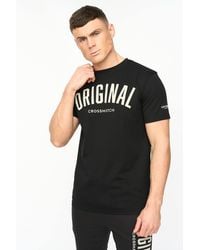 Crosshatch - Kensby Crew Neck Cotton T-Shirt With High Build Graphics - Lyst