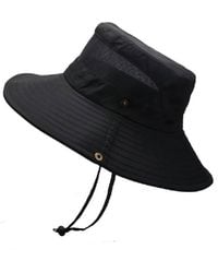 KDMD - Wide Brim Foldable Boonie Safari Sun Hat With Chin Strap Uv - Lyst