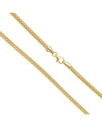 Raina Jewels - 22Ct Square Mesh Chain High Flat Necklace 18.5 Inches 3Mm Width - Lyst