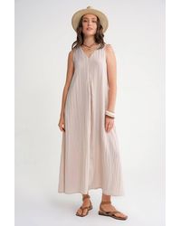 MixRay - V-Neck Maxi Dress - Lyst