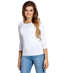 Love Lace - Smooth 3/4 Fitted Blouse - Lyst