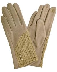 Love EMVY - Cashmere Blend Gloves With Button Detailing - Lyst