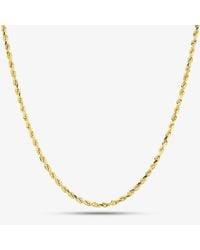 T.H.Baker - 9Ct 18 Inch Rope Chain Srrd-240-9Y-18 - Lyst