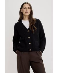 Finery London - Estella V Neck Button Front Cardigan - Lyst