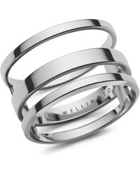 Daniel Wellington - Elan Triad Stainless Steel Dual Ring L 1/2 - Dw00400135 - Lyst