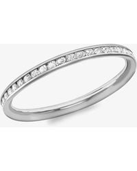 T.H.Baker - 9Ct 2Mm Crystal-Set Eternity Ring 5.84.9069 - Lyst