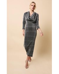 Little Mistress - Cowl Neck Midaxi Dress - Lyst