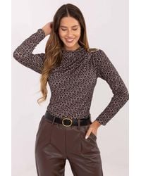 Love Lace - Elegant Viscose Polyester Blouse With Clasp - Lyst
