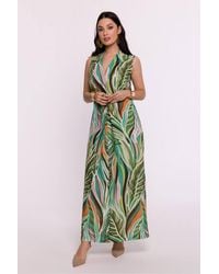 Love Lace - Summer Printed V-Neck Sleeveless Maxi Dress - Lyst